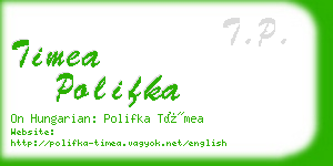timea polifka business card
